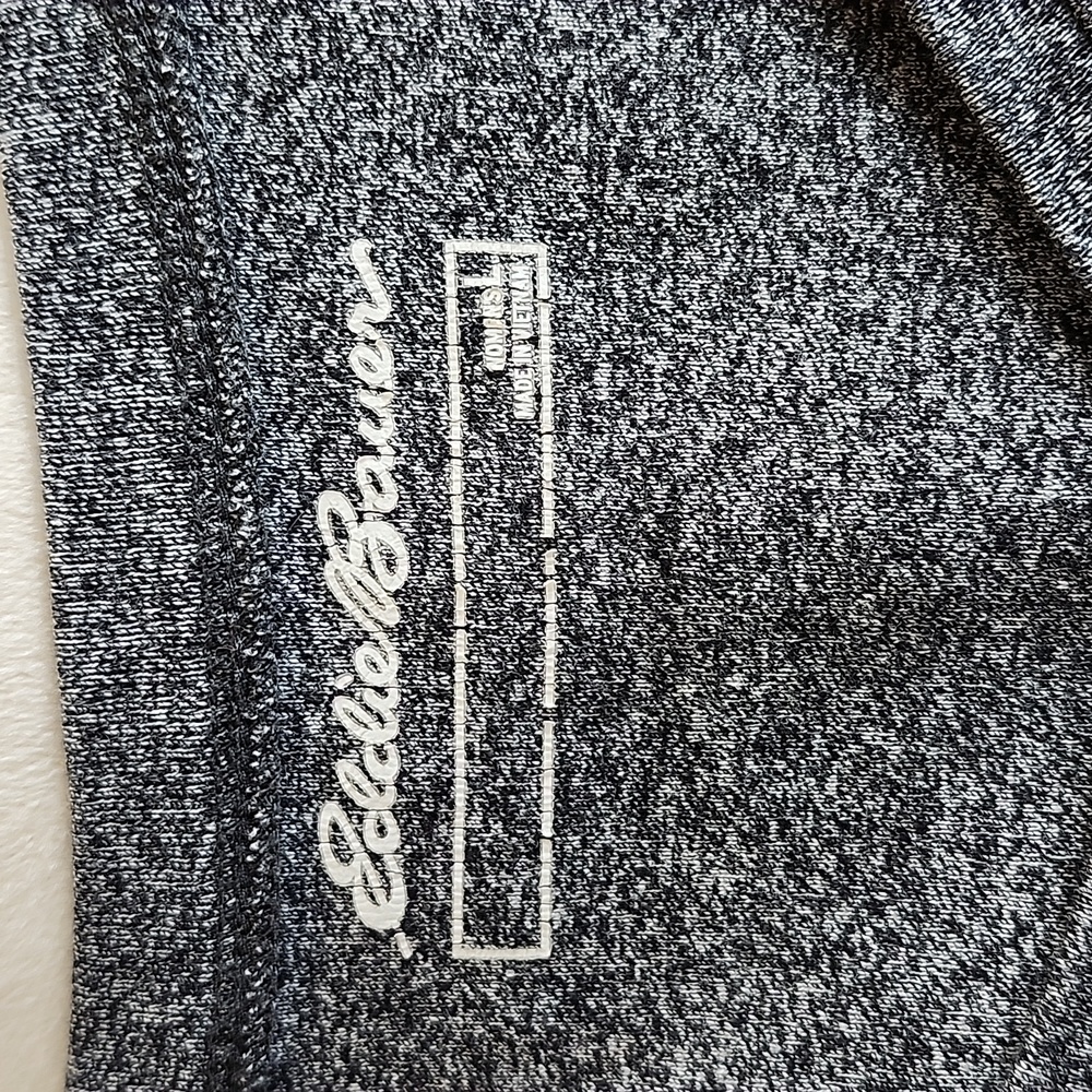 Eddie Bauer Women Black and White Speckled Long Sleeve V Neck Shirt, Size Large - Picture 9 of 12